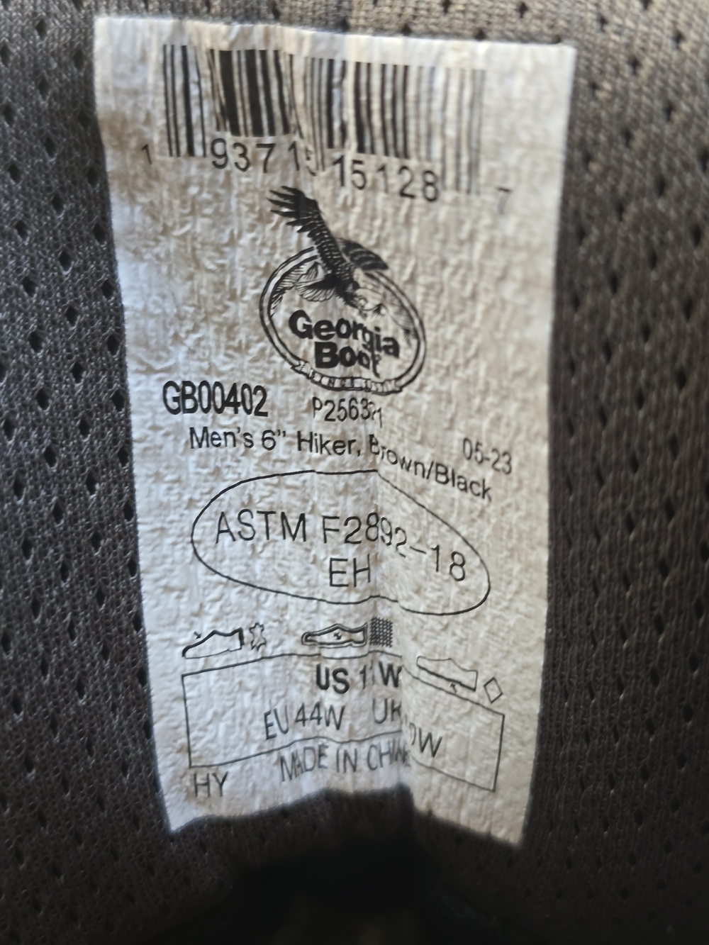 Georgia Boot Eagle Trail Men's 6" Waterproof Hiker - Picture 5 of 10